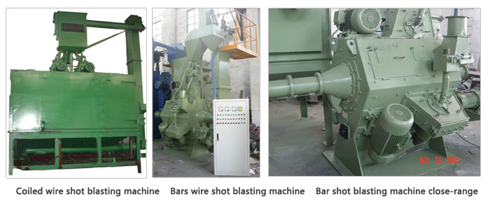 Wire shot blasting machine